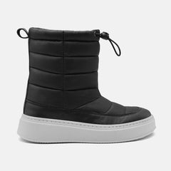 LILA SNOW BOOT TEXTILE IN BLACK NYLON