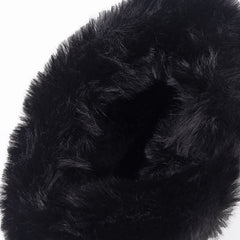 SUSIE FAUX FUR LINED ANKLE BOOTS IN BLACK SUEDE