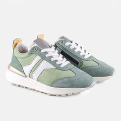 SHERRI LOW SNEAKERS IN GREEN SUEDE